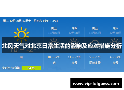 北风天气对北京日常生活的影响及应对措施分析